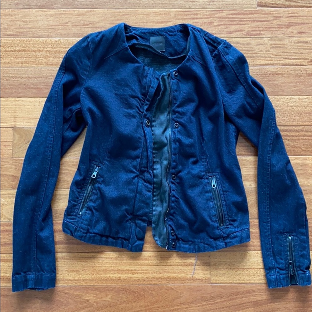 Joe’s Jeans Denim Collarless Jacket XS
